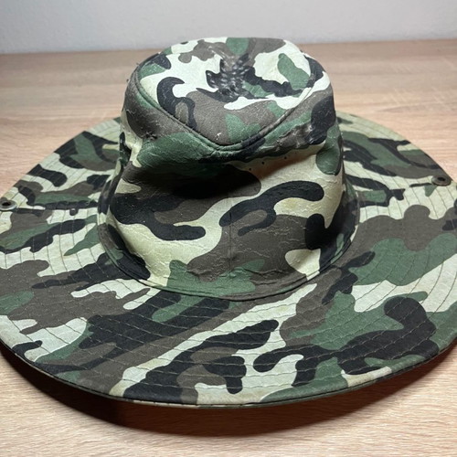 Camouflage hat used