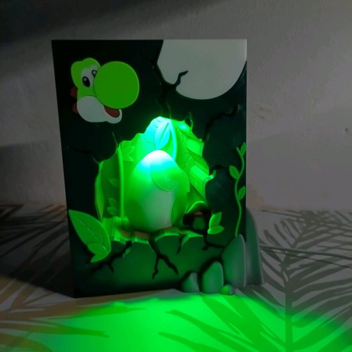 Yoshi RGB Lamp like new, retro gaming decoration