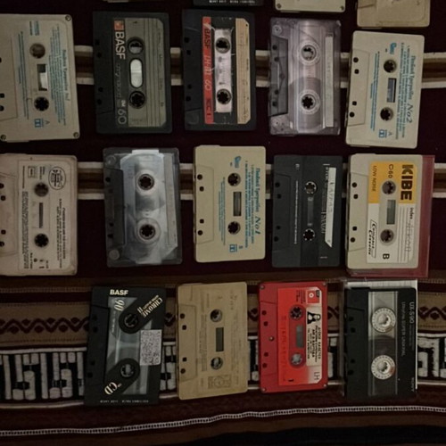 Collection of 18 used vintage cassette tapes with Pink Floyd and Chrome (Type II)