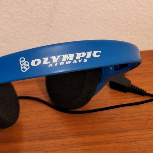 Olympic Airways headphones used for first class passengers