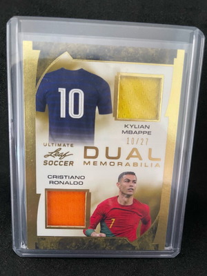 Ronaldo and Mbappe game used card used 10/27