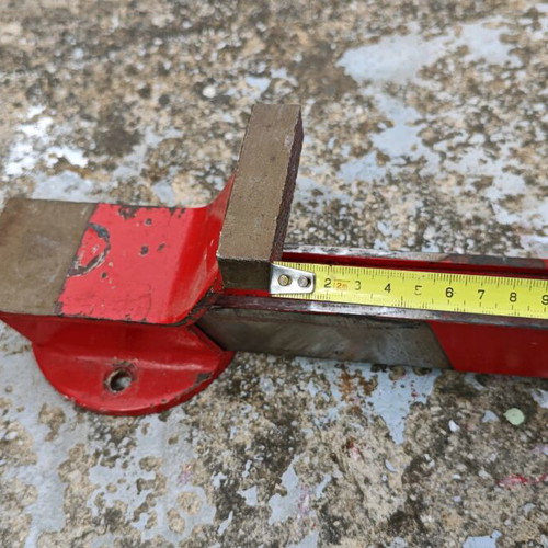 Stable vise used, 110mm opening