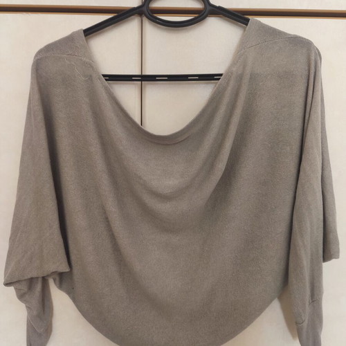 Women's bolero blouse medium gray like new