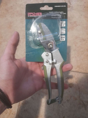 ZPOWER Ψαλίδι κλαδέματος Αμόνι 20cm καινούργιο, πλαστικό PVC+TPR με λάμα τεφλόν