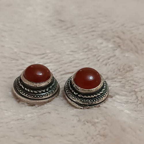 Silver 925 earrings with semi-precious stone like new
