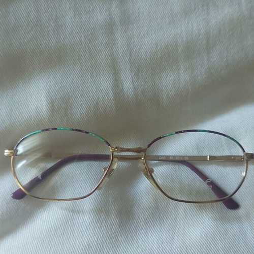 Nazareno Corsini Vintage Metal Eyeglass Frame like new, multicolor gold