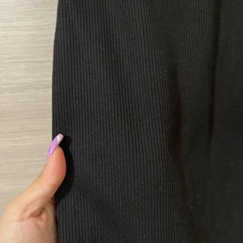 Rib dress black new