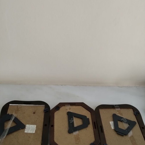 Vintage photo frame set resin 12x9 cm