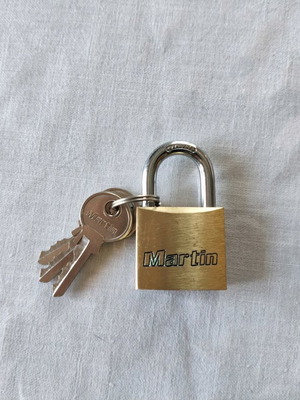 Martin 40 mm padlock new with three keys