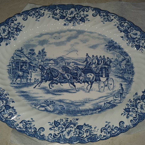 Oval Plate Passing Through Johnson Bros Coaching Scenes new