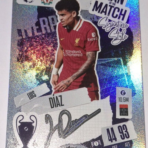 Luis Díaz Match Attax 2024-2025 Signature Style new