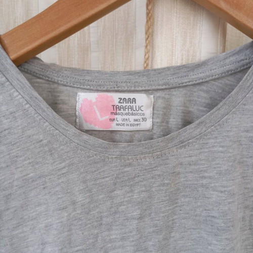 Zara gray blouse used, size L