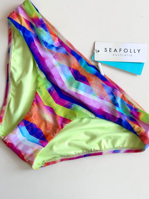 Seafolly bikini bottom new, size S, colourful