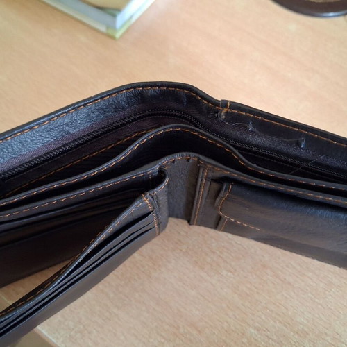 Men's wallet new, brown