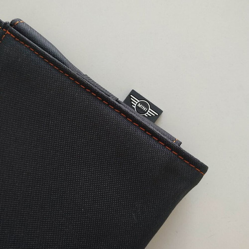 Mini Cooper manual case black with orange stitching