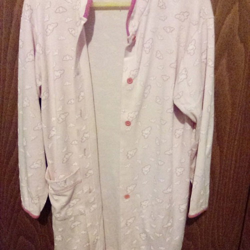 Short robe used, size M, pink
