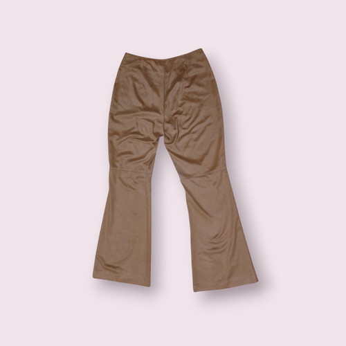 Anna Riska camel faux suede flare trousers like new