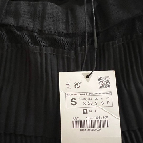 Zara black flared pants and top set new with ruffles