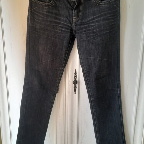 Jeans used, straight fit, size M, blue