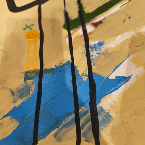 Painting on canvas abstract theme 40x50 like new