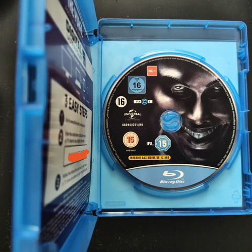 The Purge Blu-Ray like new, thriller, subtitles