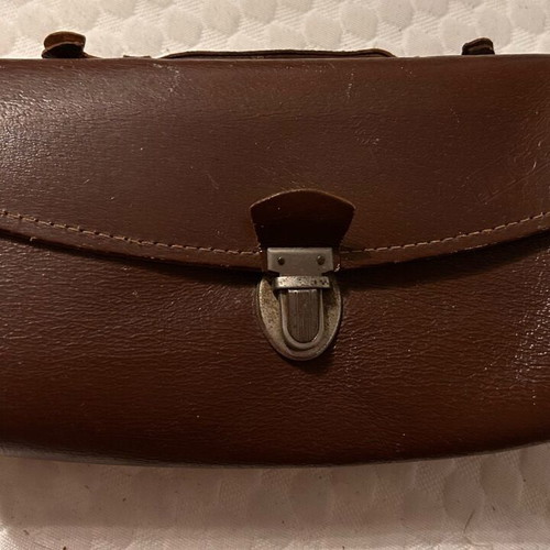 Small leather medical bag used from the past