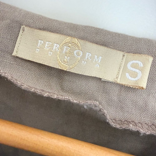 Tunic 100% linen like new, gray and beige, size S