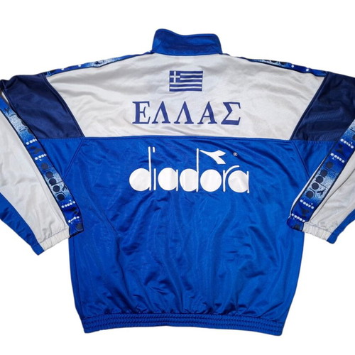 Football jacket Greece national team 1996-98 Diadora used