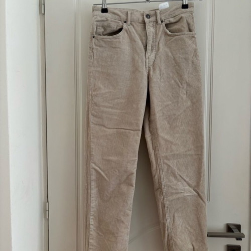 Corduroy pants H&M regular fit like new, beige size M