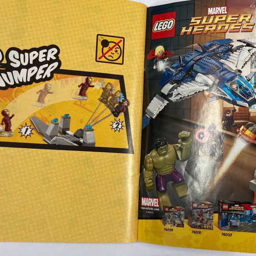 Lego 76031 The Hulk Buster Smash ONLY THE INSTRUCTION BOOK In good condition Price 2.50 Euros
