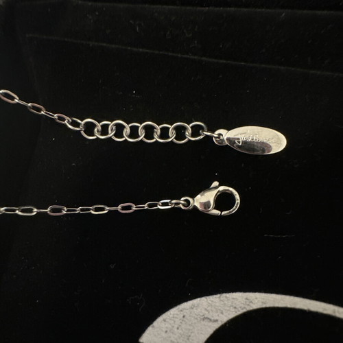 Just Cavalli necklace like new, silver with purple detail