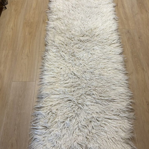 Vintage handwoven wool blanket like new, 70x205cm