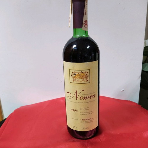Various old and rare wine bottles