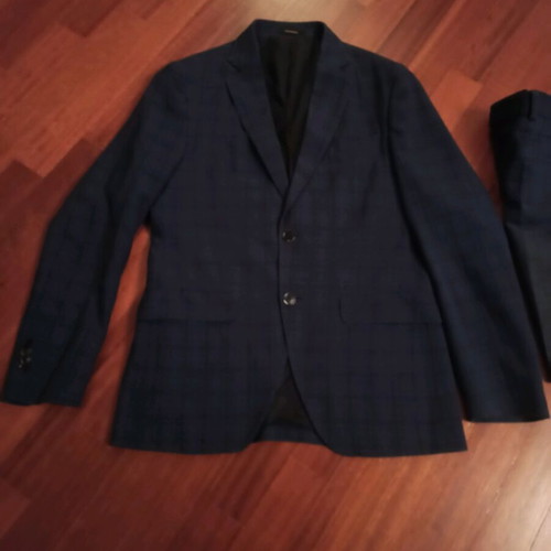 Massimo Dutti suit used, blue, wool, size 36/38