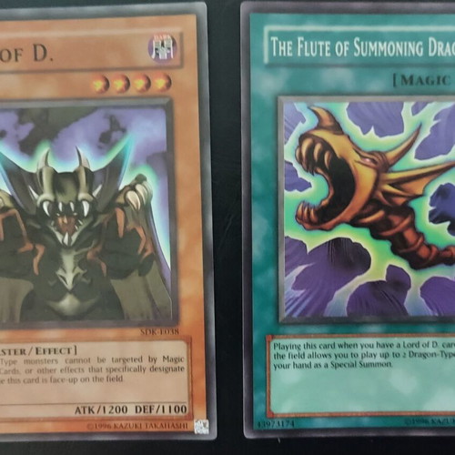 Lord of D. and The Flute of Summoning Dragon cards like new, collectible
