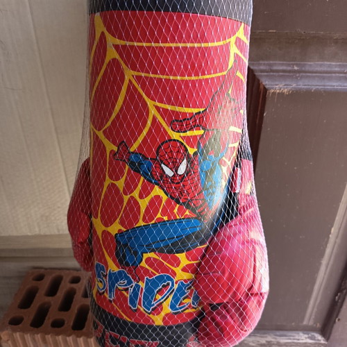Spiderman boxing bag with gloves for kids, new