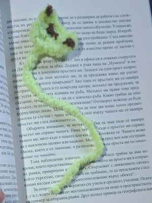 Handmade Crocheted Frog Bookmark new