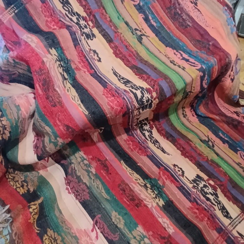 Vintage machine-woven rug, 220x200 cm