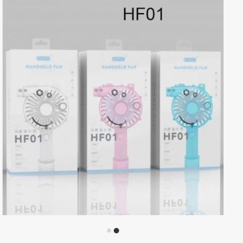 Portable rechargeable USB fan blue new