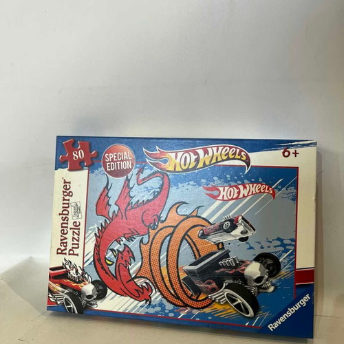 HotWheels Ravensburger puzzle used, 80 pieces