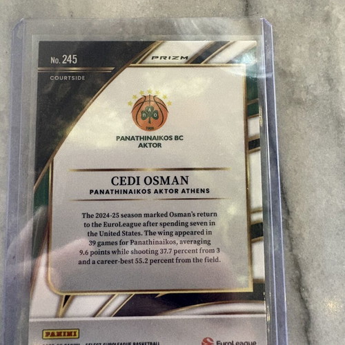 Cedi Osman Courtside Gold Glitter SP card new