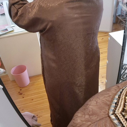 Κιμονό καινούργιο με ζώνη καφέ, one size