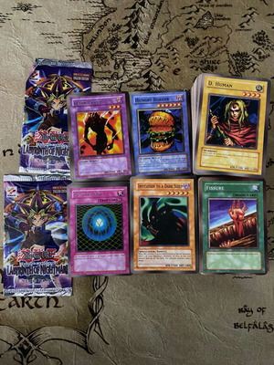 Yu-Gi-Oh! cards used, pack of 298, Konami, fakes