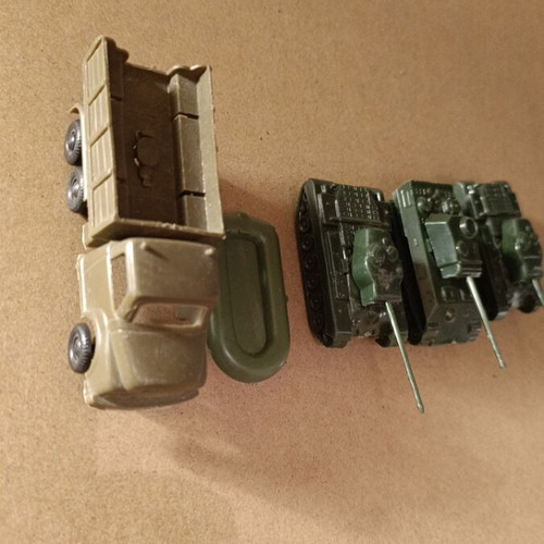 Military vehicles used, set of 5