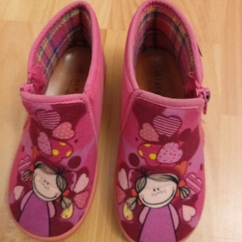 Girls' slippers Mini Max v.28 like new, pink purple