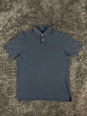 Polo Ralph Lauren Slim Fit Mesh Polo T-Shirt like new, size M, blue