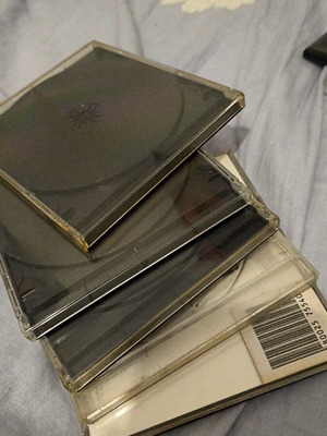 Θήκες CD/DVD μεταχειρισμένες, πακέτο 5 τεμαχίων