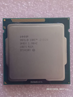 Intel Core i3-2120 CPU used, 3.3 GHz, Socket 1155