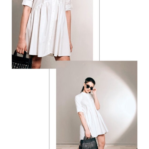 white shirt dress small