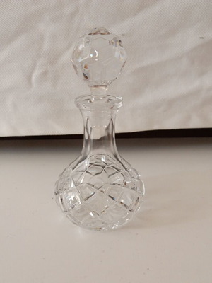 Vintage small crystal liqueur decanter